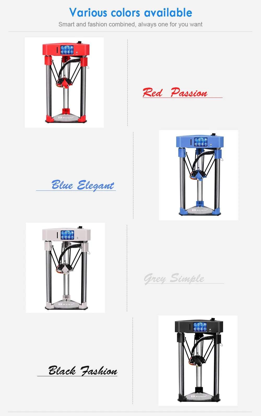 BIQU MAGICIAN 3d принтер полная сборка мини настольный сенсорный экран Titan экструдер материнская плата PLA нить коссель Delta креативный