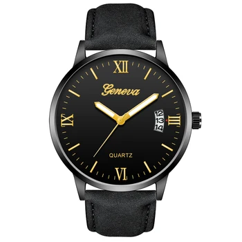 

2020 Relogio Masculino Watches Men Fashion Sport Calendar Case Leather Band Watch Quartz Business Wristwatch Reloj Hombre montre