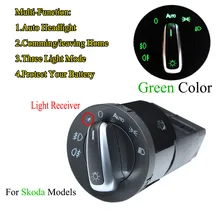 Green Golf Mk4 Light Switch AUTO Headlight Switch Light Sensor Module Upgrade Chrome For Skoda VW Golf 4 Jetta MK4 Passat B5 Green Golf Mk4 Light Switch AUTO Headlight Switch Light Sensor Module Upgrade Chrome For Skoda VW Golf 4 Jetta MK4 Passat B5