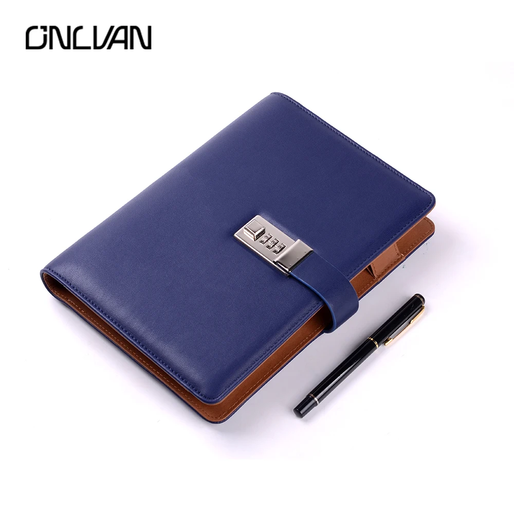 ONLVAN Business Traveler Notebook with Lock and 6000 mAh Power Bank
