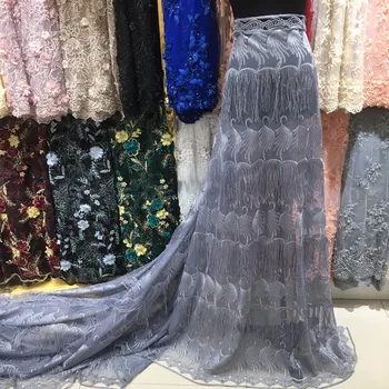 

grey fringe african lace fabric for dress lace latest african lace fabric 2019 latest high quality