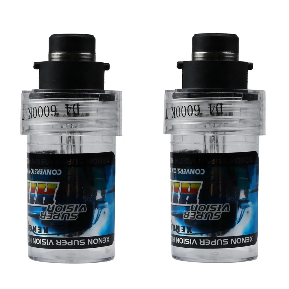

2PCS LED Double Xenon Headlights Accessories Conversion Kit Light Bulb Quick Start 35W D4S 6000k 19Mar22