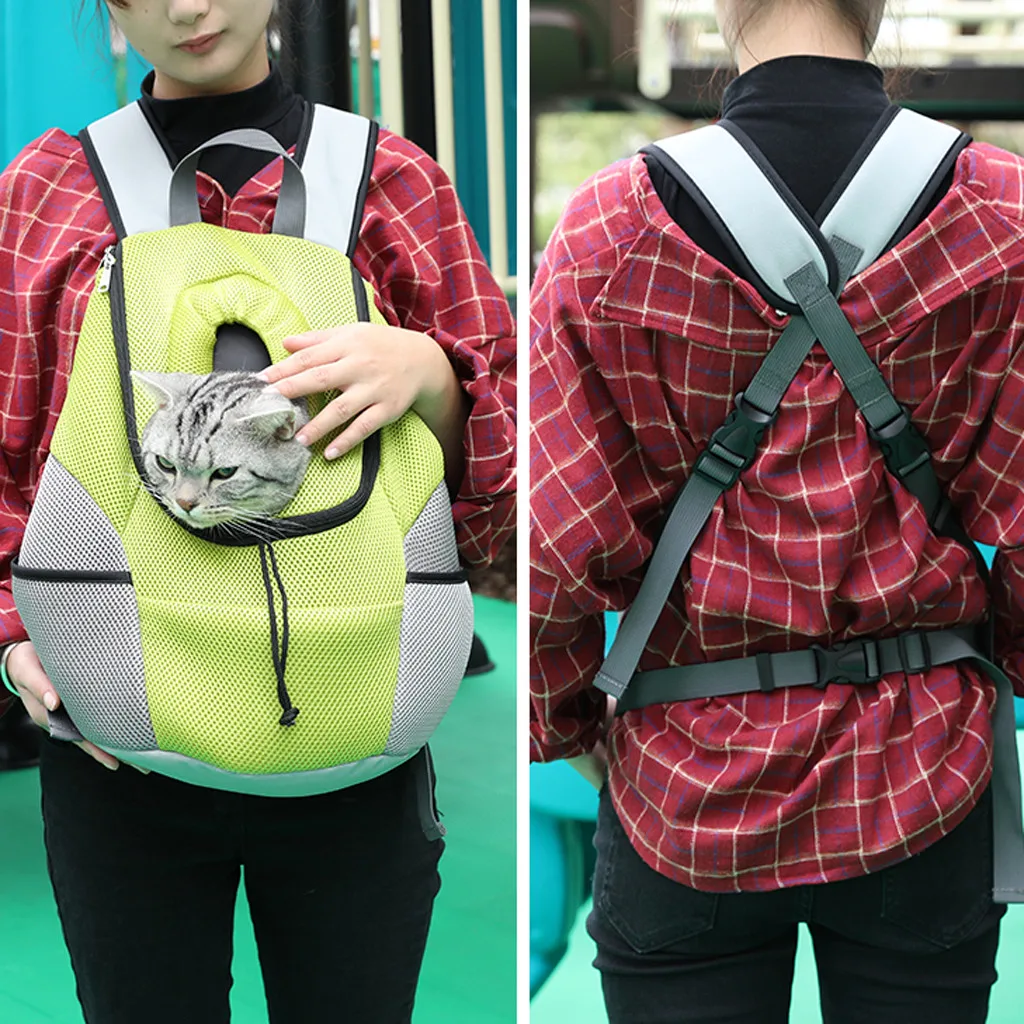

Winter Pet Out Backpack Shoulder Chest Backpack Cat Dog Out Carrying Bag Safe Dog Harnesses Set Small Personalized seatbelt Hot