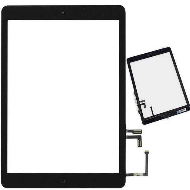 

New For iPad 5 A1822 A1823 Black Touch Screen Front Glass Digitizer with Home Button