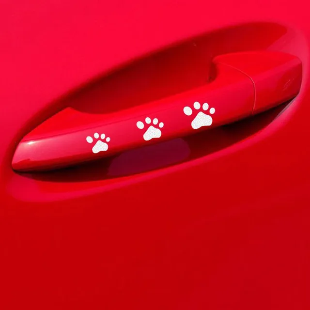 Auto car stickers DOG PAW DIY vehicle Body Emblem Badge car styling