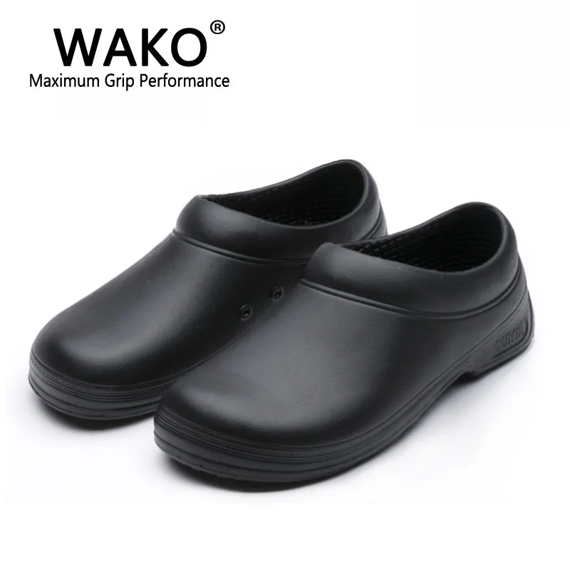 WAKO Male Chef Shoes Men Sandals for Kitchen Workers Super Antiskid