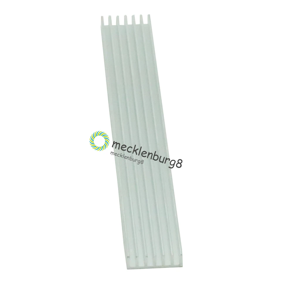 

2 pcs. silver-white LED radiator 150x20x6 mm radiator Aluminum Fin cooling