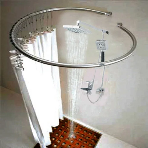 Advanced stainless steel circle shower curtain rodin Shower Curtain