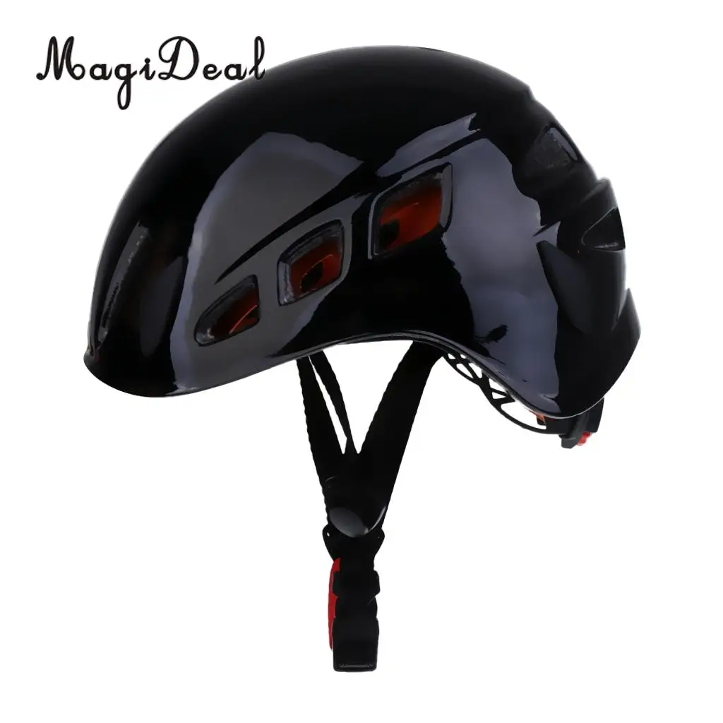 MagiDeal Adult Safety Rock Climbing Caving Helmet Scaffolding Aerial Working Construction Head Protector Black