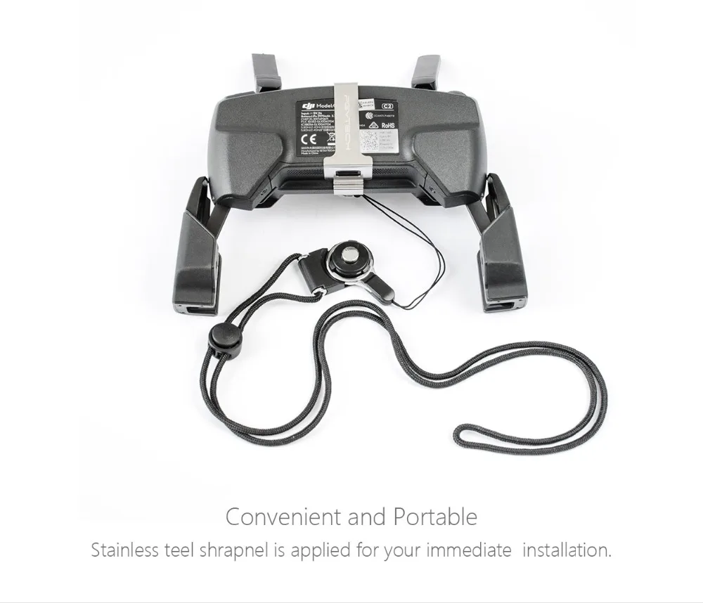 PGYTECH-Remote-Controller-Clasp-Length-of-the-Lanyard-is-Adjustable-Neck-Sling-for-DJI-Spark-Drone (1)