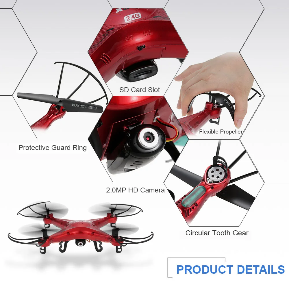 Syma X5C Радиоуправляемый Дрон пользовательская версия Квадрокоптер 2 4 ГГц 4CH 6