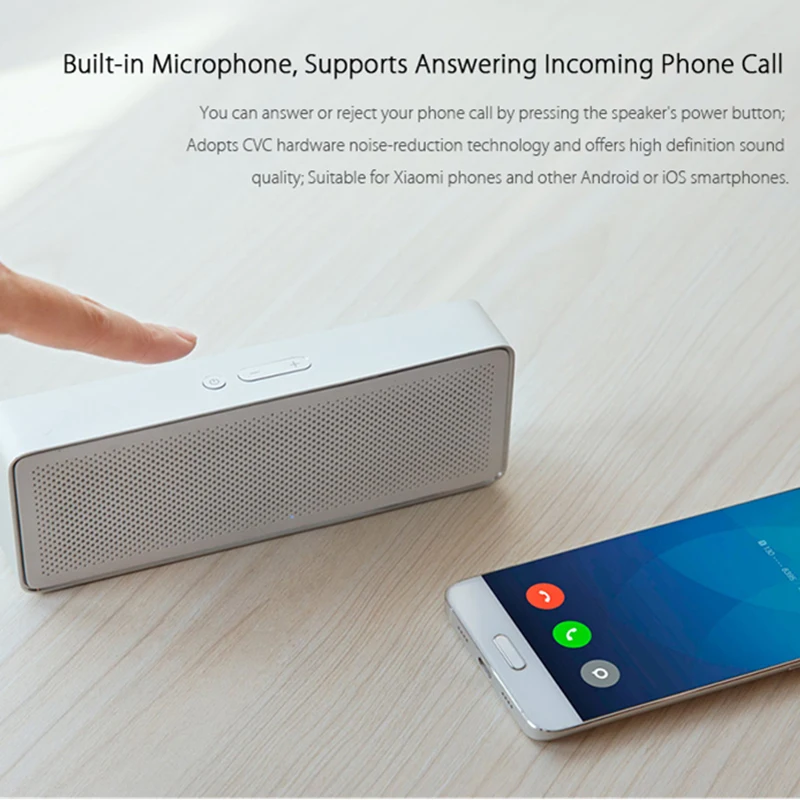 Беспроводная портативная Bluetooth Колонка Xiaomi Square Box 2 HD Саундбар с высоким