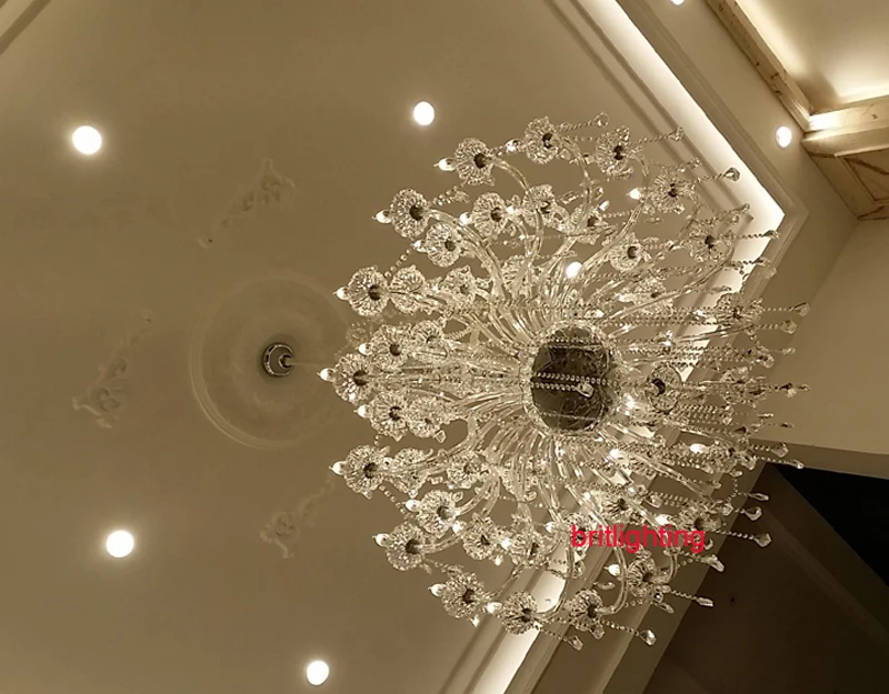 Modern Large Crystal Chandelier For Foyer Modern Chandelier For