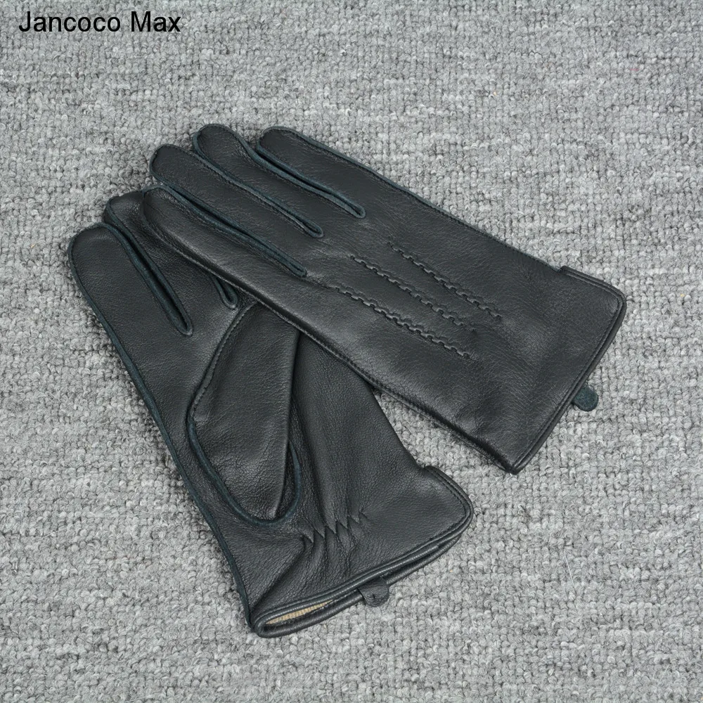 Jancoco Max модные перчатки из натуральной оленьей кожи, осенне-зимние уличные варежки, высокое качество, перчатки для вождения S7201