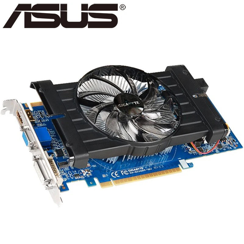 Оригинальная графическая карта GIGABYTE GTX 550 Ti 1 ГБ бит GDDR5 видеокарты для nVIDIA Geforce 550Ti