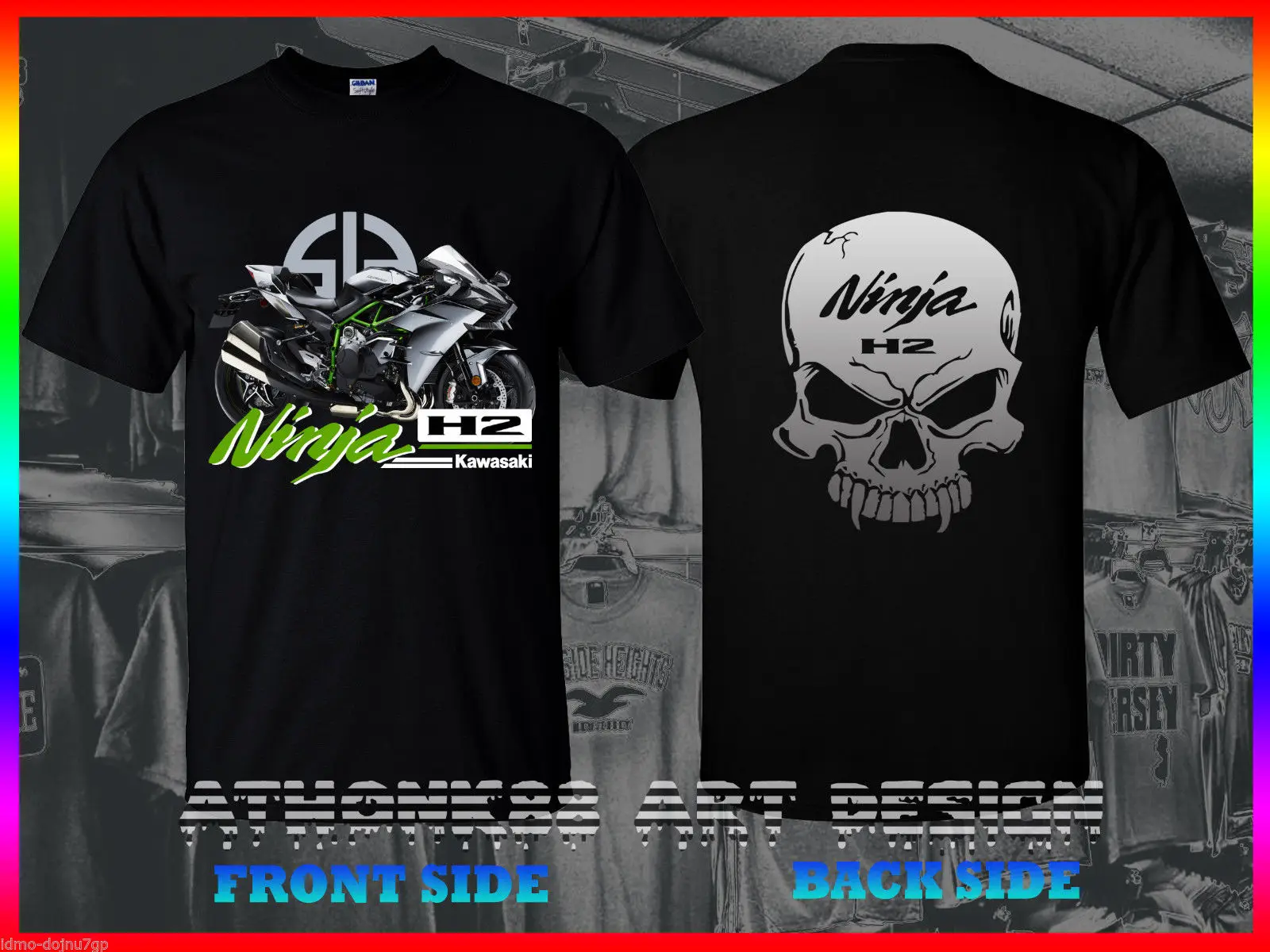 Kawasaki h2 t shirt Clearance