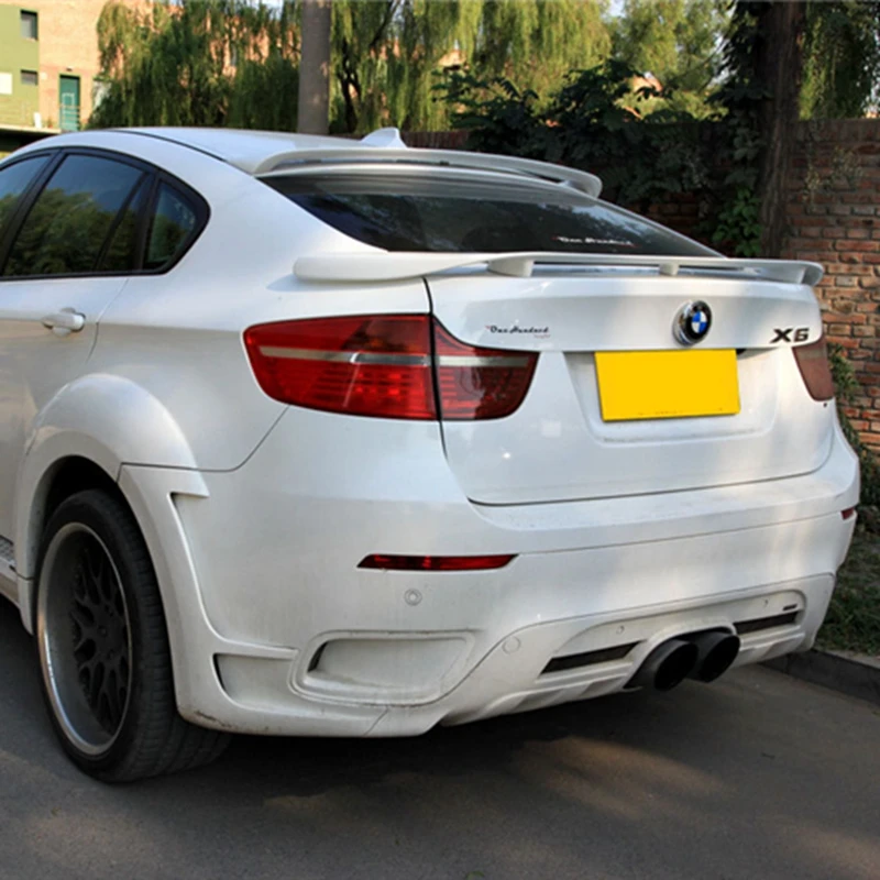 ABS Спойлер для BMW X6 E71 2008.2009.2010.2011.2012.2013. Высокое качество ABS заднего крыла Спойлеры Авто Интимные аксессуары