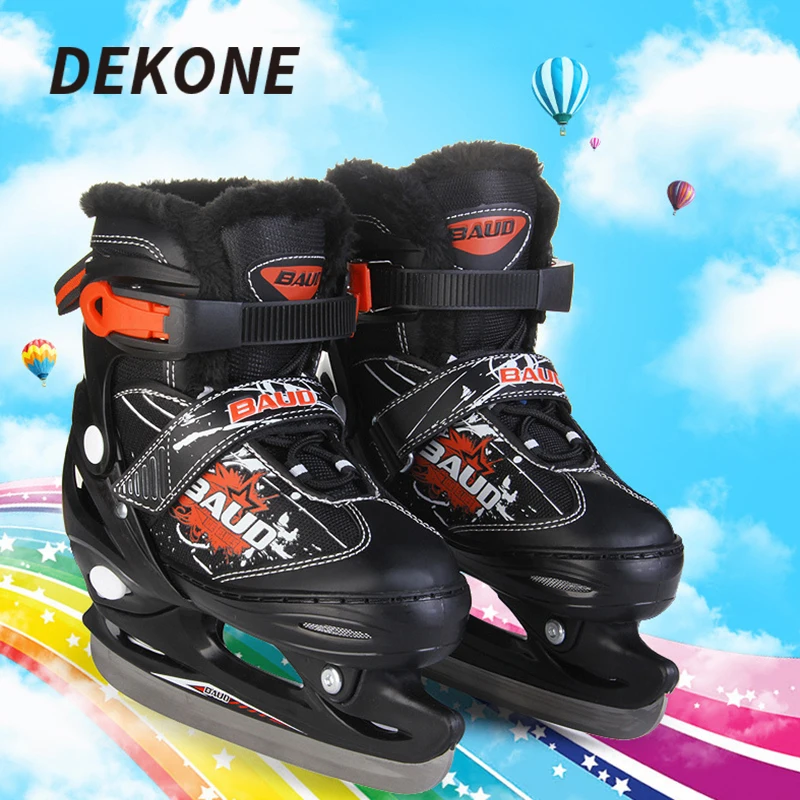 

Recreational Ice Skates Stainless Steel Blade Water-repellent Upper Pre-sharpened For Ice Hockey Recreational Man Hockey Shoes