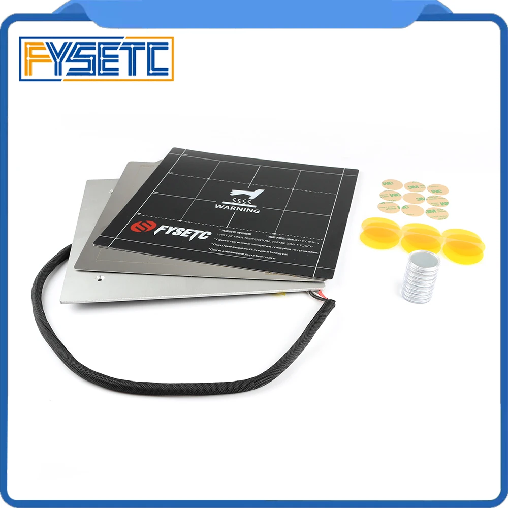 

235x235mm Heatbed + Spring Steel Sheet + Sticker + Magnet Becoming Magnetic Hot Bed Build Surface Plate For Creality ENDER-3 /3s