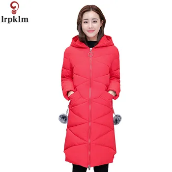 

Women's Winter Jackets 2018 New Cotton Down Cotton Clothing Plus Size 4XL Over Coat For Female Warm Long Parka CH507