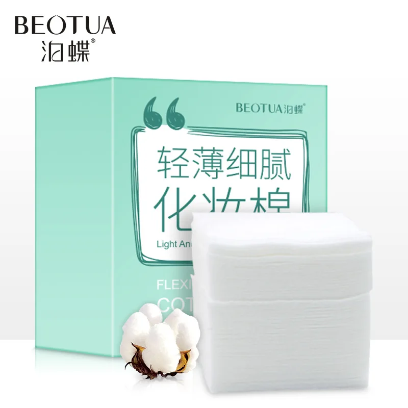 

100Pcs/Set Cotton Makeup Cotton Wipes Soft Makeup Remover Pads Facial Cleansing Paper Wipe Skin Care Light and Delicate