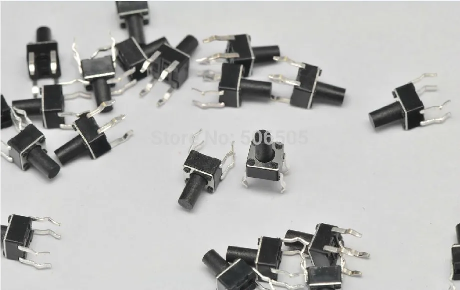 

4.5X4.5X9mm 4pin DIP Tactile Tact Mini Push Button Switch Micro Switch Momentary 100pcs/lot