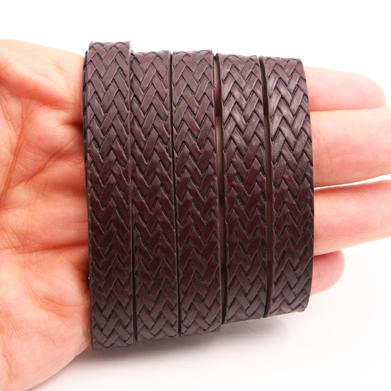 XCHARMS 10 мм плоский шнур из искусственной кожи плетеная веревка Diy Ювелирные изделия фурнитура аксессуары модные материалы для изготовления ювелирных изделий для браслетов