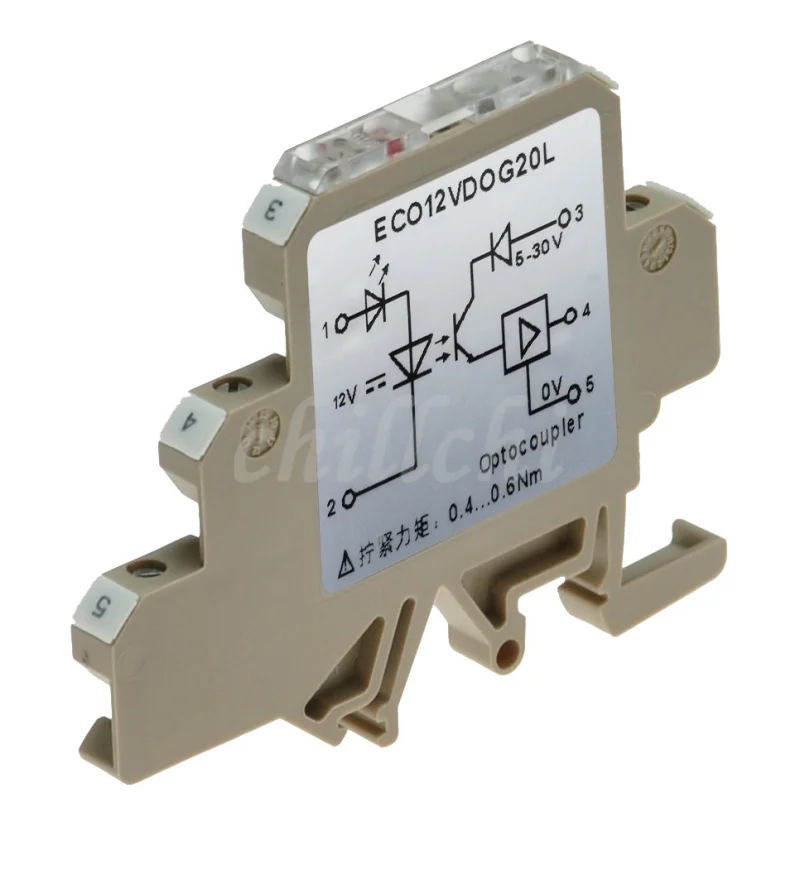 Terminal type high speed optocoupler, 12V, 100KHz switching frequency