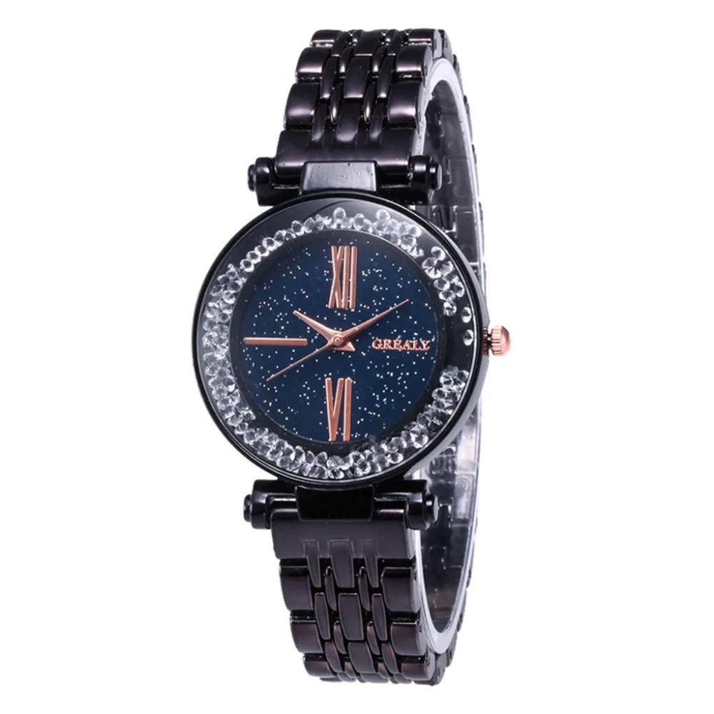 

Luxury WomAn Fashion Luxury Leisure Set Steel Strip Christmas Quartz Wrist Watch Dress Women's Watches Relogio Feminino Clock