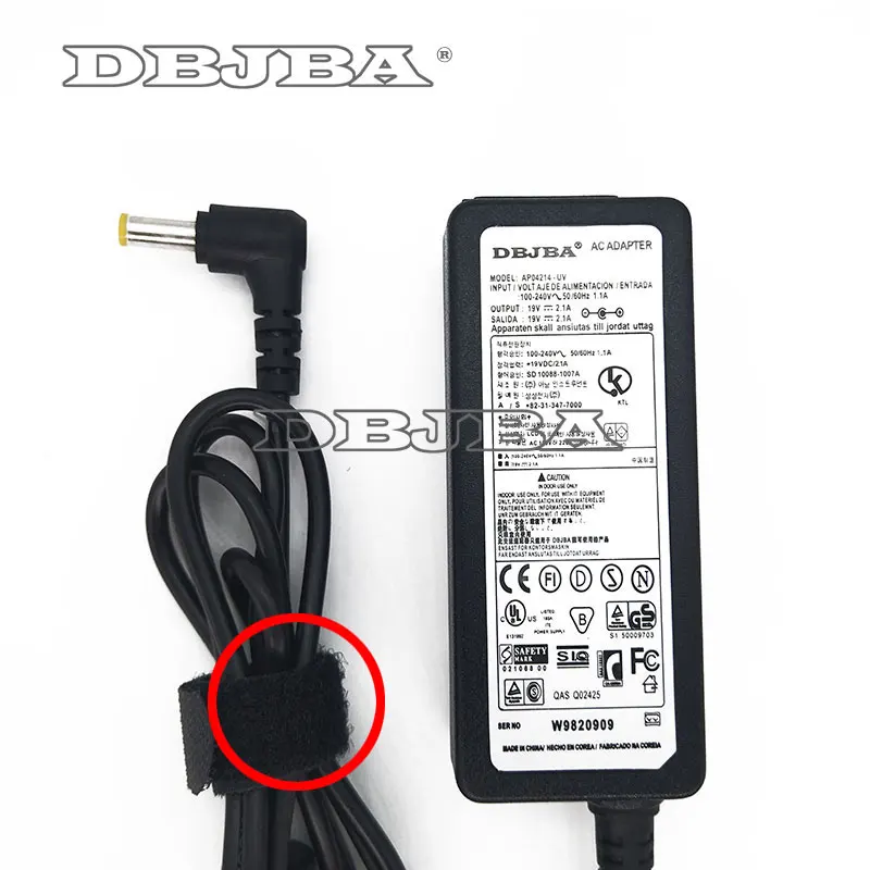 19V 2.1A адаптер питания переменного тока для samsung N100 N102 N102S N108 N110 N120 N128 N130 N135 N140 N140 N143 плюс N143P NP-N100 зарядное устройство