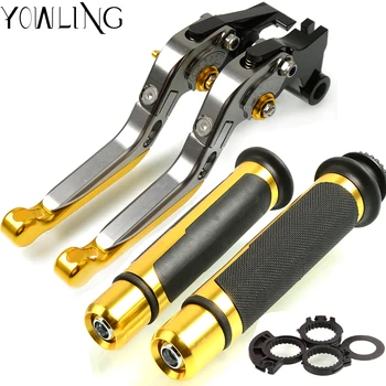 

Motorcycle Adjustable Folding Brake Clutch Levers Handlebar Hand Handle Grips For Triumph DAYTONA 955i 2004 2005 2006