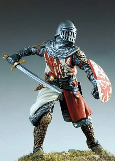 Assembly  Unpainted  Scale 1/32 54mm Florentine Knight 1280 Office 54mm   figure Historical  Resin Model