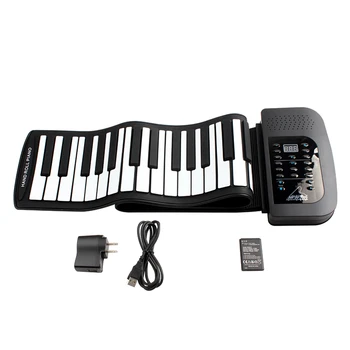 

Digital Rechargeable Electronic organ 61Keys 128 Tones Fold Profession Portable Electronic organ Electronic Roll Up Piano