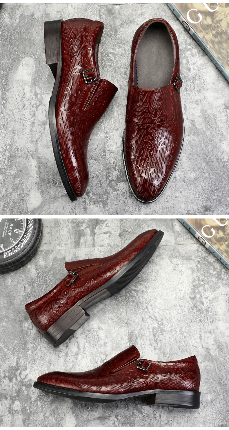 Men's Leather Casual Shoes' Black Leather Shoes Men Business Formal Shoe Slip-on Men Loafers Luxury Brand Flats Shoes Plus Size (4)