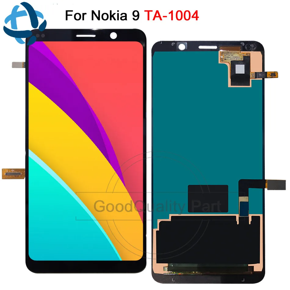 

Amoled For Nokia 9 LCD Display Touch Screen Digitizer 2018 version TA-1004 TA-1005 For Nokia 9 LCD C9 Screen Replacement + tools