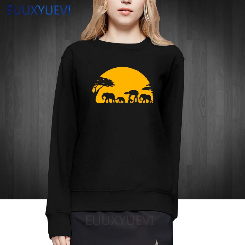 

women woman Funny STAR WARS AT-AT National Geographic 2018 sweatshirts Slim Fit Causal pullover for girls Design Cotton hoodies