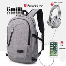 Противоугонная usb зарядка Сумка Повседневный унисекс рюкзак 15 дюймов ноутбук рюкзак Открытый бизнес Mochila Путешествия Школьные сумки Прямая поставка