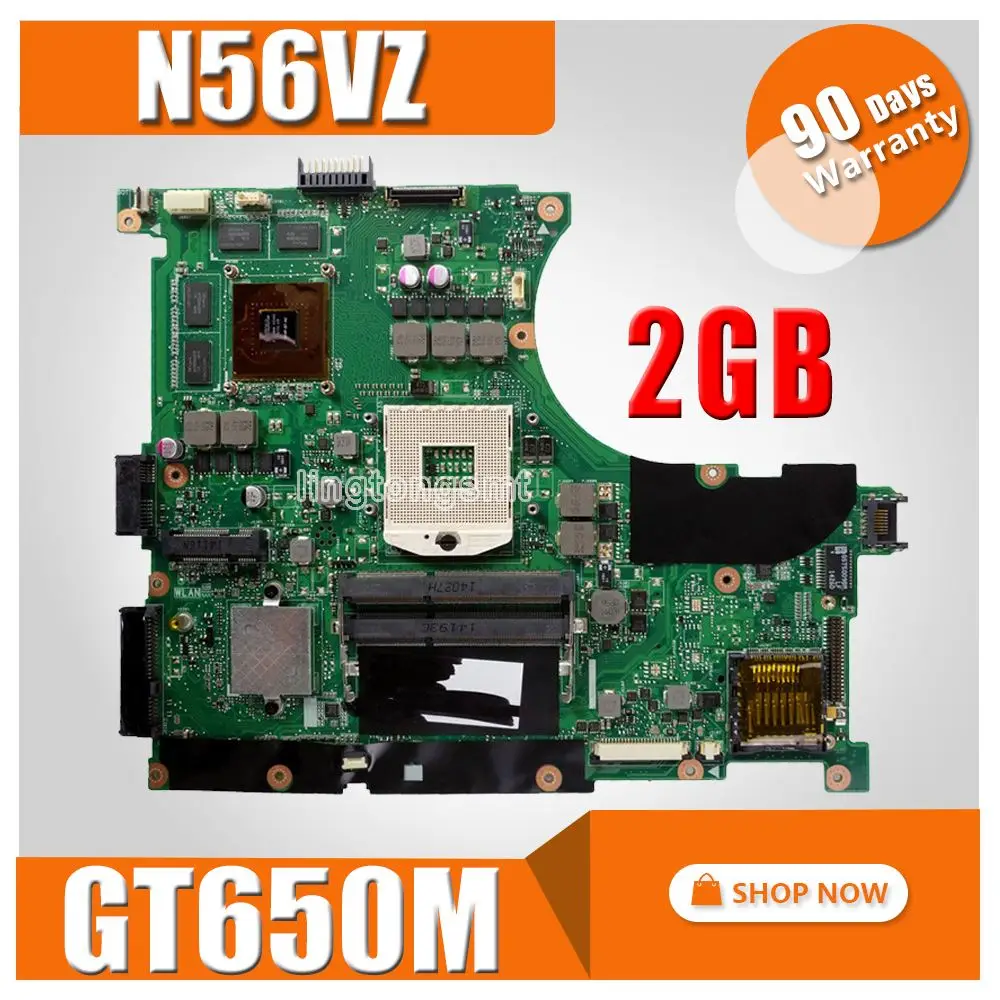 N56VZ материнская плата GT650M 2 ГБ для For Asus N56V N56VJ N56VB N56VM ноутбука плата|Материнские