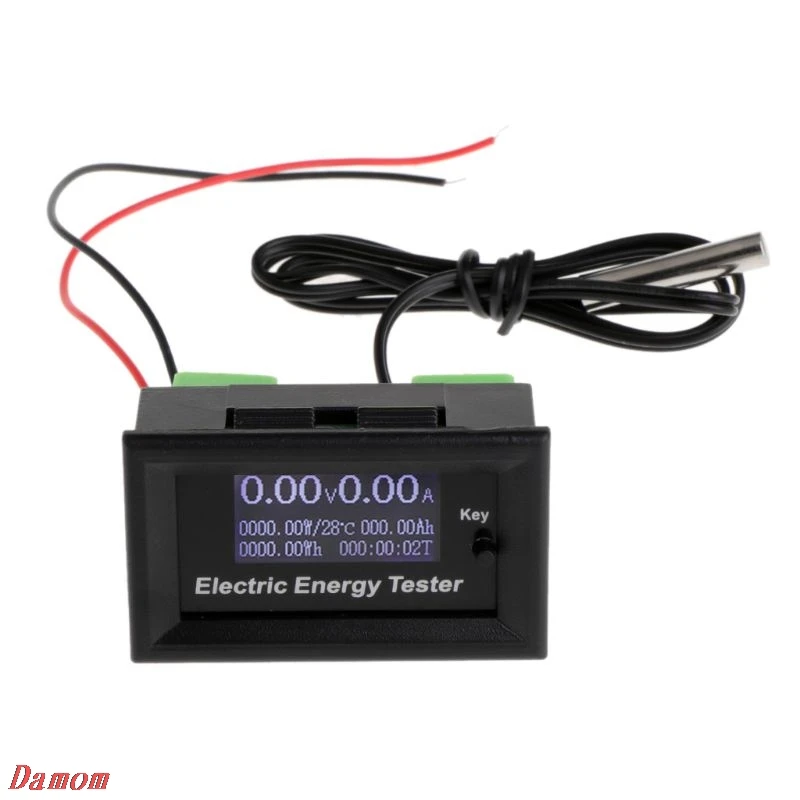 

120V 20A Digital DC Voltmeter Current Voltage Meters LCD Energy tester Charger ammeter battery power supply capacity detection