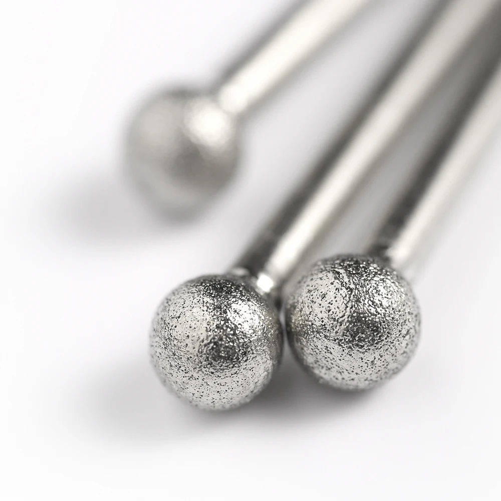 24pcs Fine grain F-Type Ball shape Diamond abrasive bits grinding needle abrasive head for die grinder/dremel/rotary tools