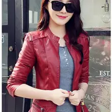 Женские куртки из искусственной кожи, женские пальто на молнии, весенне-осенняя короткая верхняя одежда, весенне-осенняя короткая верхняя одежда, женское мотоциклетное пальто