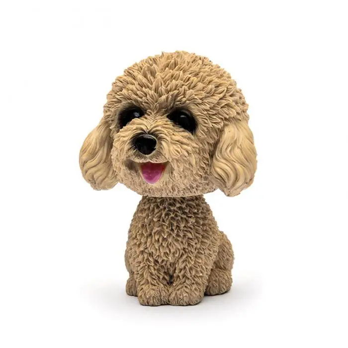 Качающаяся голова орнамент с изображением собак Смола милый кивком украшение подарок для интерьера автомобиля дома комнаты DXY88