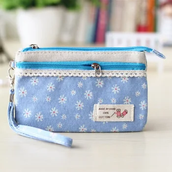 

Cotton snow floral women's cosmetic handbags makeup organizer bags female sanitary napkin bag bolsas feminina bolsos for girls