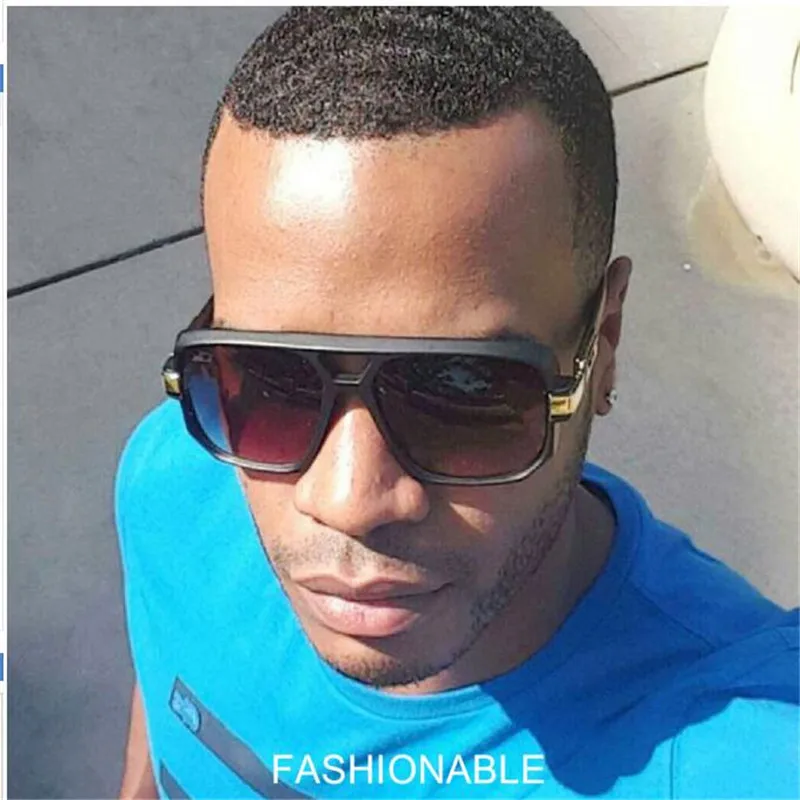 KAPELUS Man Square font b Sunglasses b font Europe and America Big Face font b Sunglasses