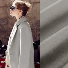 Светильник Sok, серый, высококачественный, на заказ, осенний и зимний, двусторонний, кашемир, шерсть, ткань для пальто tissus au metre telas DIY tissu