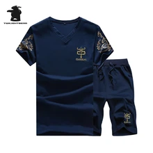 Brand New Men’s Short Suit Summer Designer Fashion Printing Plus Size Cool Breathable Casual Short Set Men Sportwear 5XL BFC07