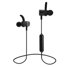Bluetooth Neckband Headset Metal Wireless Stereo Bass Magnetic Handsfree Earphones with Microphone for Phones YSE034