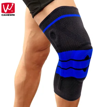 

CAMEWIN 1PCS Knee Protector with Silicone Pad&Metal Brace for Running,Jogging,Sports,Basketball,Joint Pain Relief Arthritis