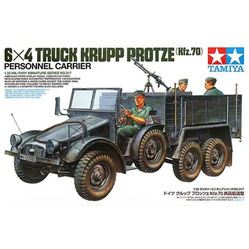 

OHS Tamiya 35317 1/35 6x4 Truck Krupp Protze Kfz70 Personnel Carrier Military Assembly AFV Model Building Kits