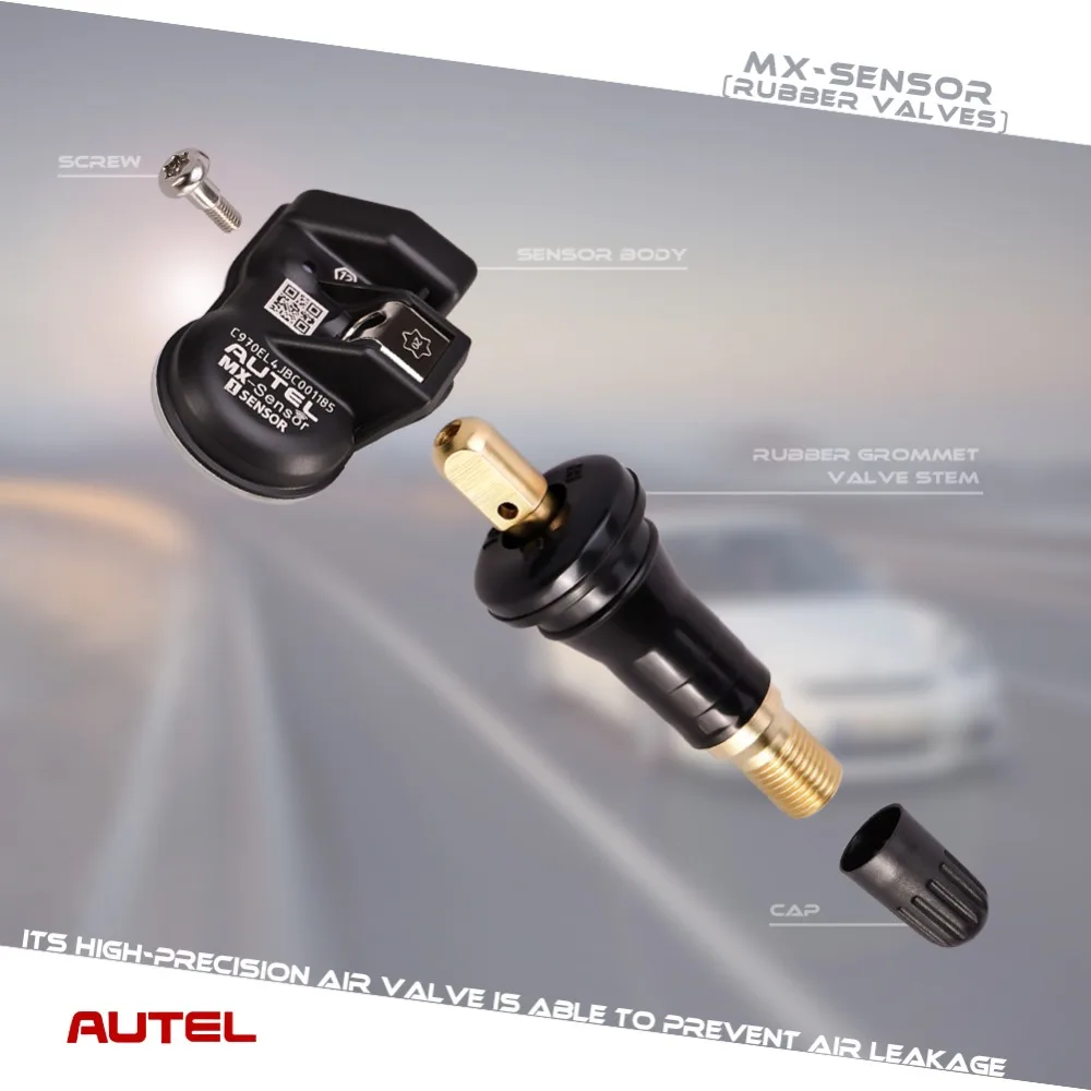 Датчики Autel MX 2 в 1 резиновые клапаны 315 и 433 МГц TPMS OE Level 100% программируемые для